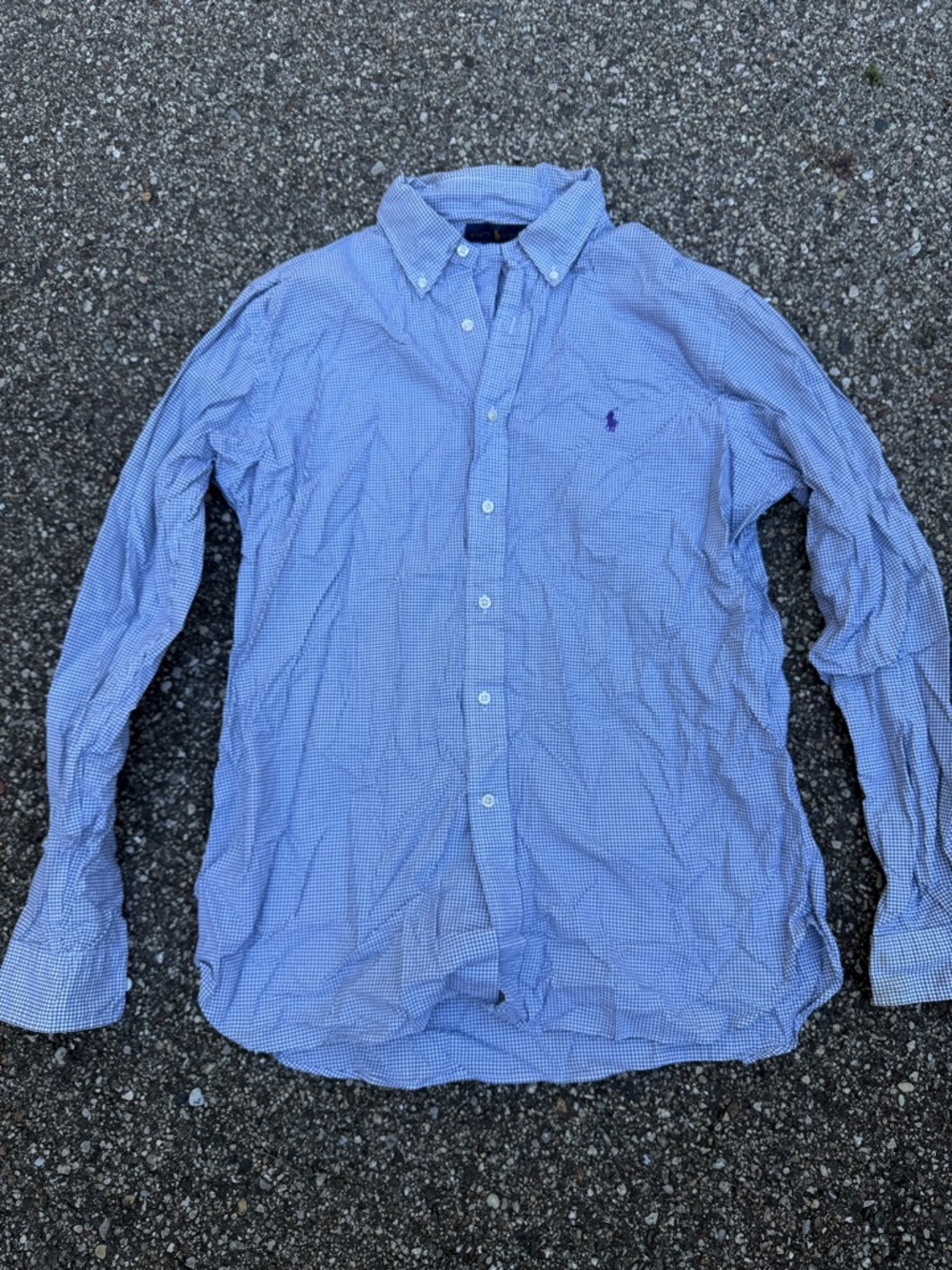 Polo by Ralph Lauren Light Blue Gingham Button-Down Shirt